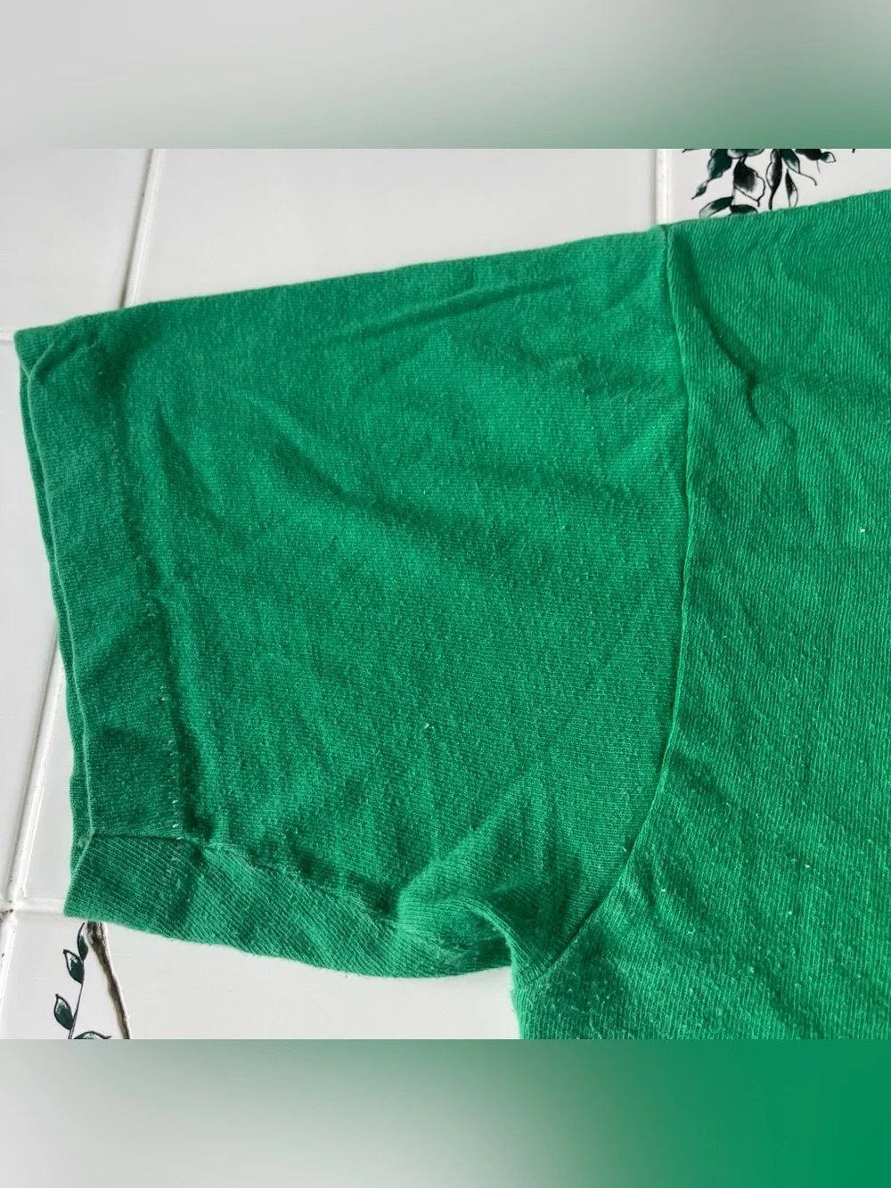 Vintage adidas t shirt s trefoil logo double sided 80s single stitch green retro